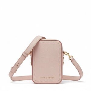 Marc Jacobs North South Peach Whip Pink Leather Crossbody Purse Bag H131L01RE21